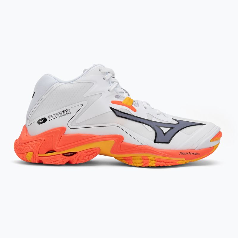 Tinklinio batai Mizuno Wave Lightning Z8 Mid white/fiery coral 2/citrus 2