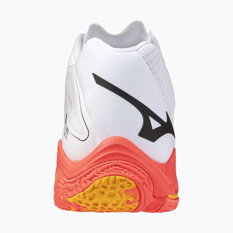 Tinklinio batai Mizuno Wave Lightning Z8 Mid white/fiery coral 2/citrus 3
