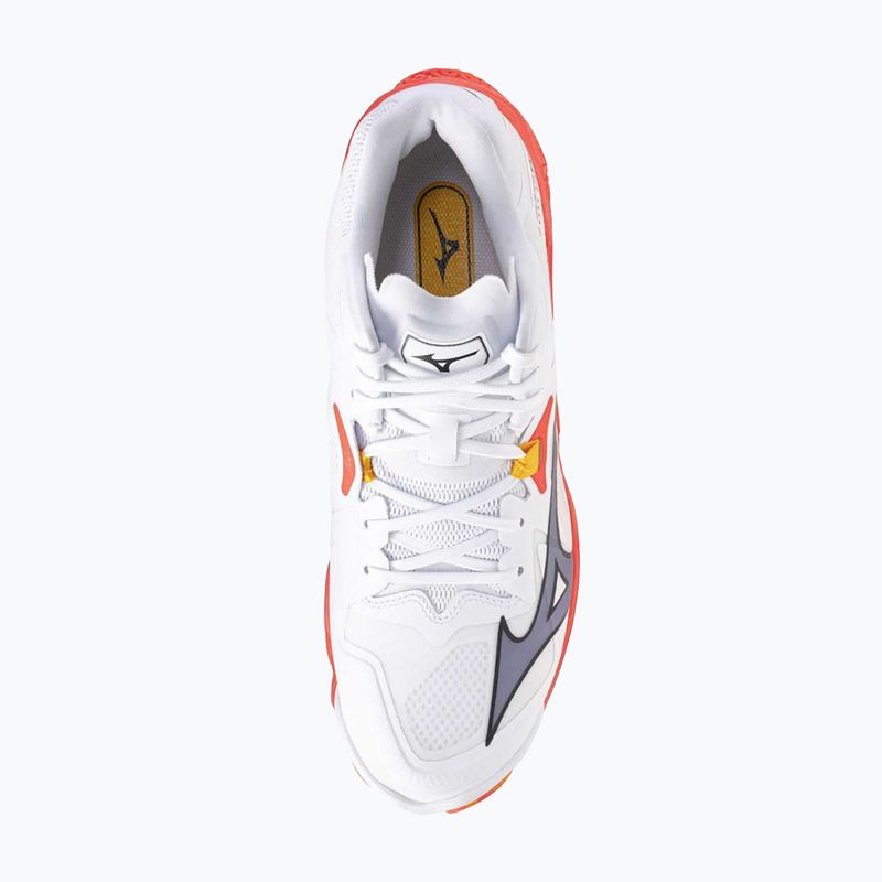 Tinklinio batai Mizuno Wave Lightning Z8 Mid white/fiery coral 2/citrus 5
