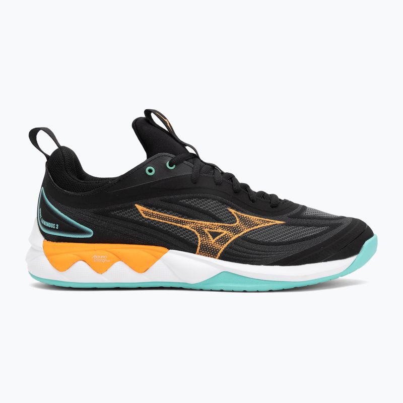 Tinklinio batai Mizuno Wave Luminous 3 black/tangelo/ice green 2