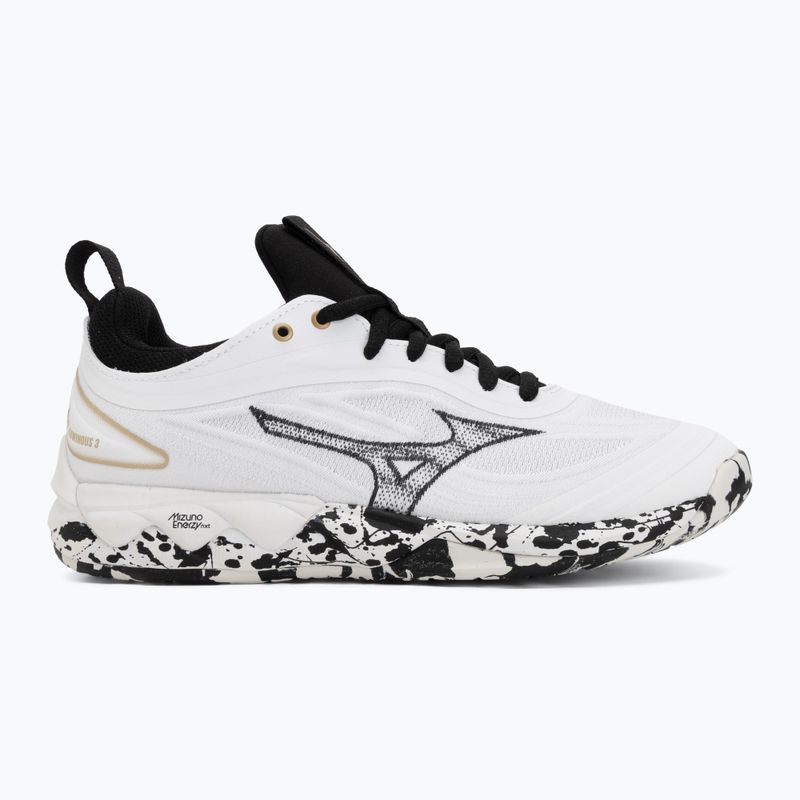 Tinklinio bateliai Mizuno Wave Luminous 3 white/black/ge gold 2