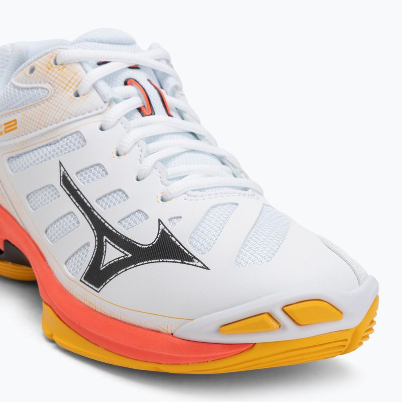 Tinklinio batai Mizuno Wave Voltage 2 white/fiery coral 2/citrus 7