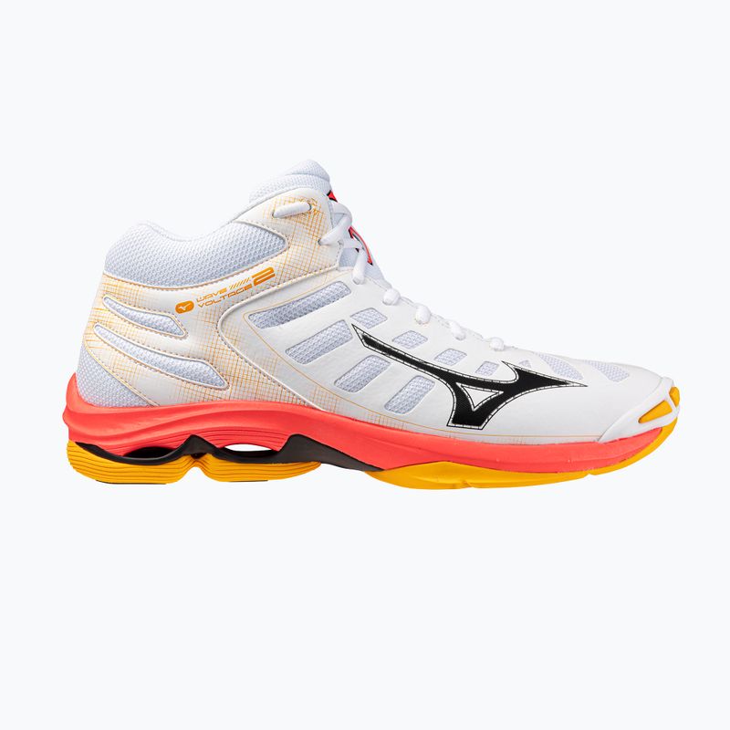Tinklinio batai Mizuno Wave Voltage 2 Mid white/fiery coral 2/citrus