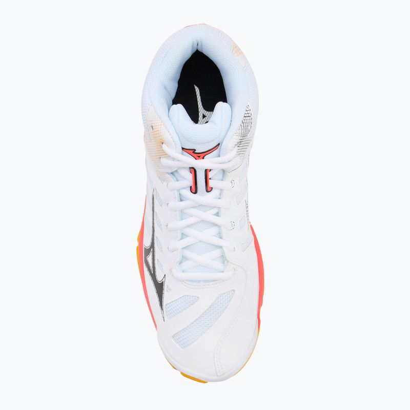 Tinklinio batai Mizuno Wave Voltage 2 Mid white/fiery coral 2/citrus 5