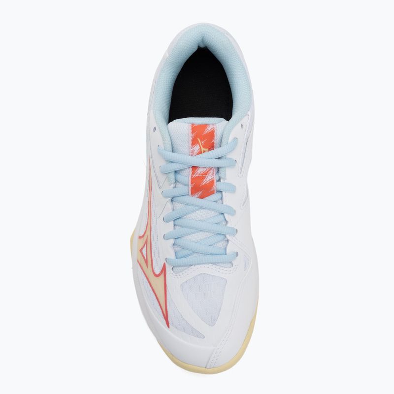 Moteriški tinklinio batai Mizuno Thunder Blade Z white/calypso coral/pale banan 5