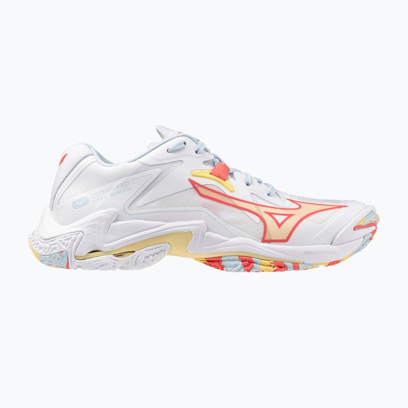 Moteriški tinklinio batai Mizuno Wave Lightning Z8 white/calypso coral/pale banan