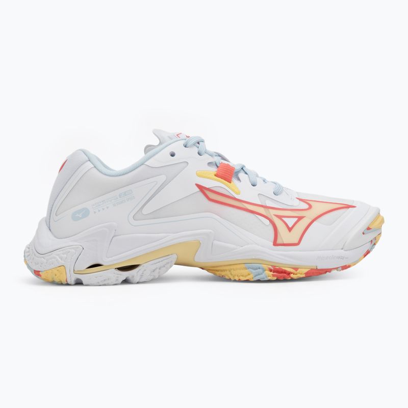 Moteriški tinklinio batai Mizuno Wave Lightning Z8 white/calypso coral/pale banan 2