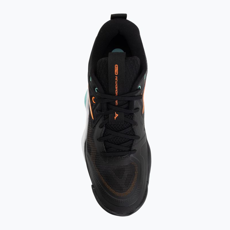 Tinklinio bateliai Mizuno Wave Momentum Elite black/tangelo/ice green 5
