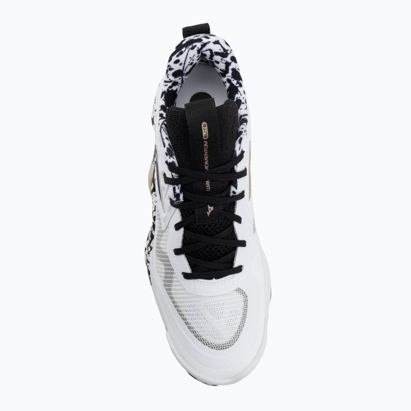 Tinklinio bateliai Mizuno Wave Momentum Elite white/black/gold 5