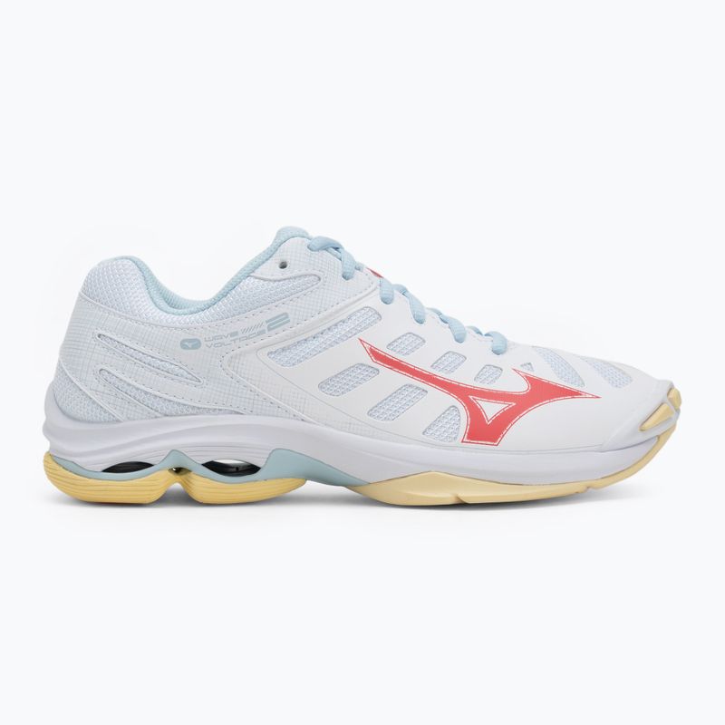 Moteriški tinklinio batai Mizuno Wave Voltage 2 white/calypso coral/pale banan 2