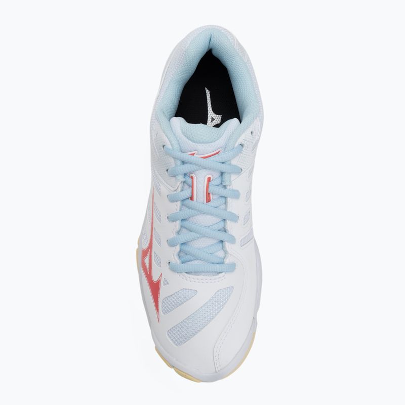 Moteriški tinklinio batai Mizuno Wave Voltage 2 white/calypso coral/pale banan 5