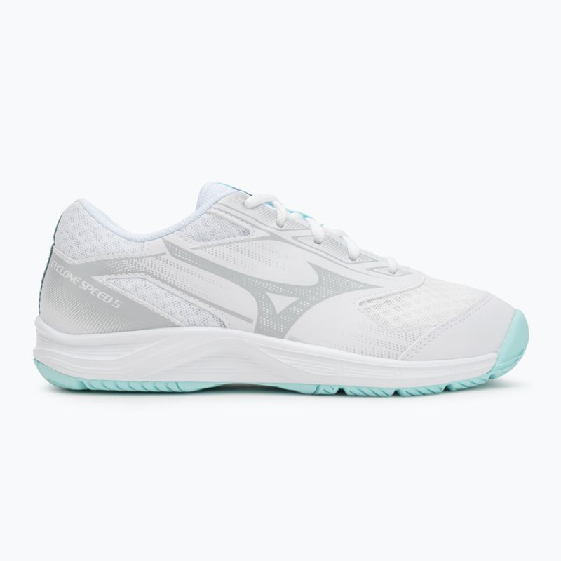 Moteriški tinklinio batai Mizuno Cyclone Speed 5 white/blue tint 2
