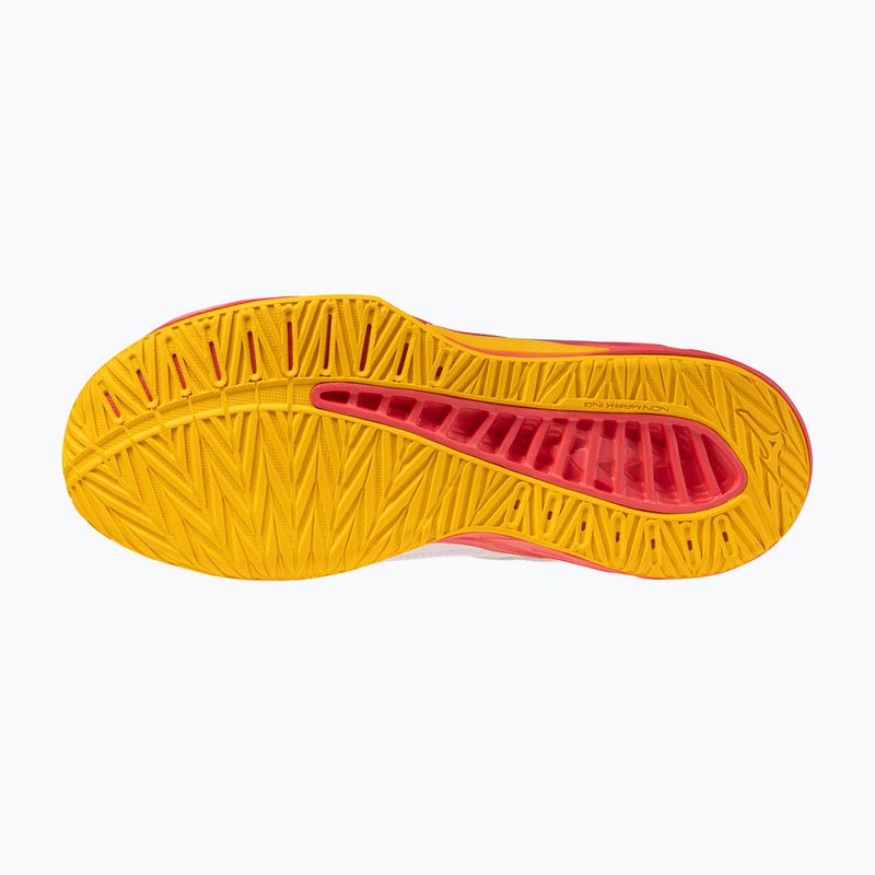 Vaikiški tinklinio batai Mizuno Lightning Star Z7 balti/ugningas koralas 2/citrina 4