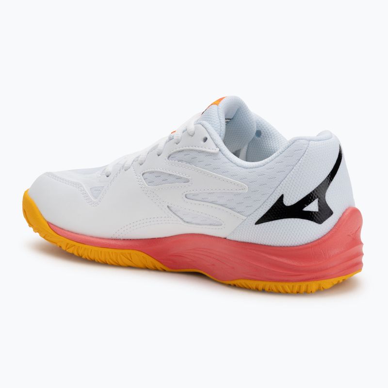 Vaikiški tinklinio batai Mizuno Lightning Star Z7 balti/ugningas koralas 2/citrina 3