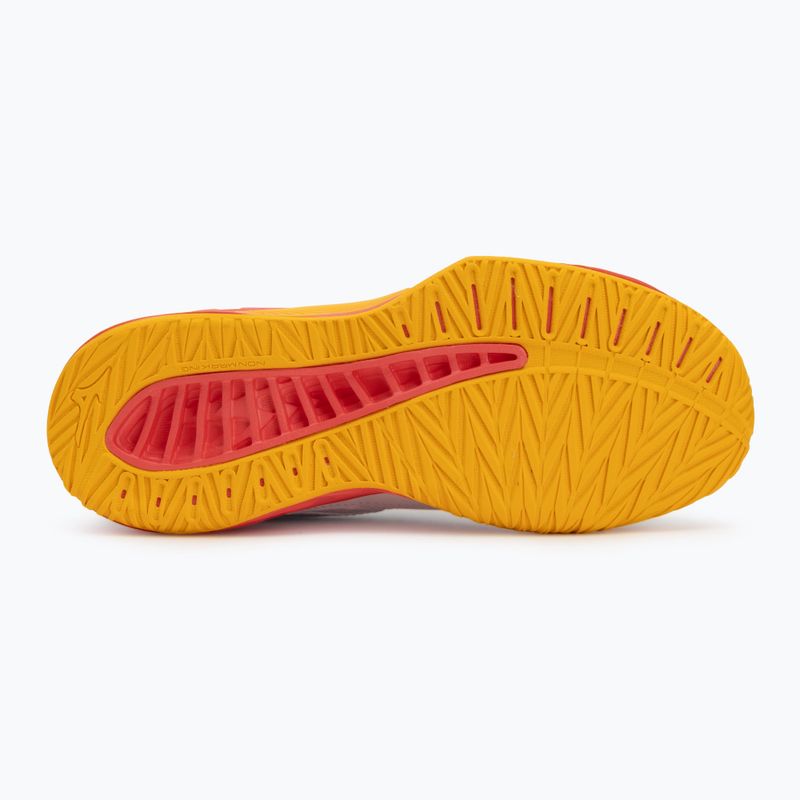 Vaikiški tinklinio batai Mizuno Lightning Star Z7 balti/ugningas koralas 2/citrina 4
