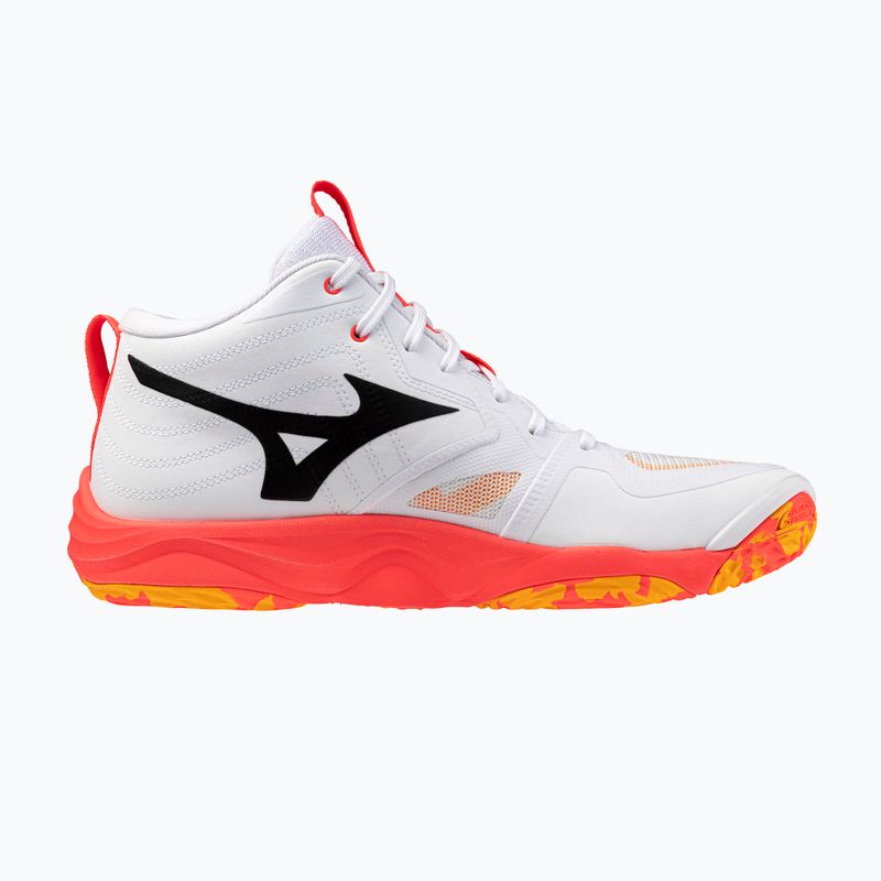 Tinklinio batai Mizuno Wave Momentum Elite Mid white/fiery coral 2/citrus 9