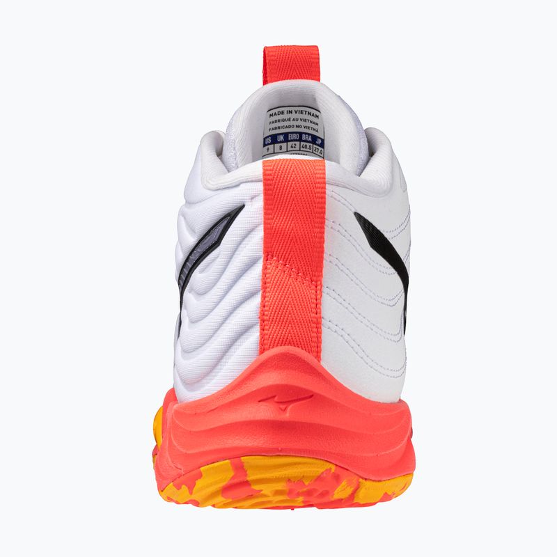 Tinklinio batai Mizuno Wave Momentum Elite Mid white/fiery coral 2/citrus 10