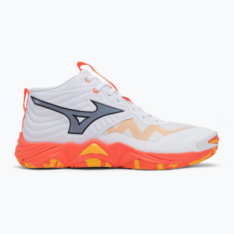 Tinklinio batai Mizuno Wave Momentum Elite Mid white/fiery coral 2/citrus 2