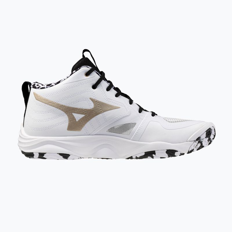Tinklinio bateliai Mizuno Wave Momentum Elite Mid white/black/gold 9