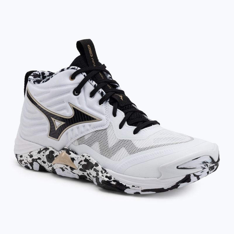 Tinklinio bateliai Mizuno Wave Momentum Elite Mid white/black/gold