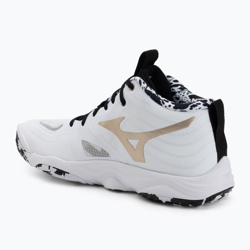 Tinklinio bateliai Mizuno Wave Momentum Elite Mid white/black/gold 3