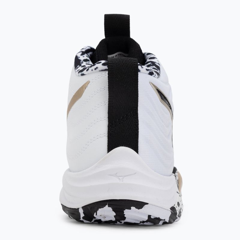Tinklinio bateliai Mizuno Wave Momentum Elite Mid white/black/gold 6