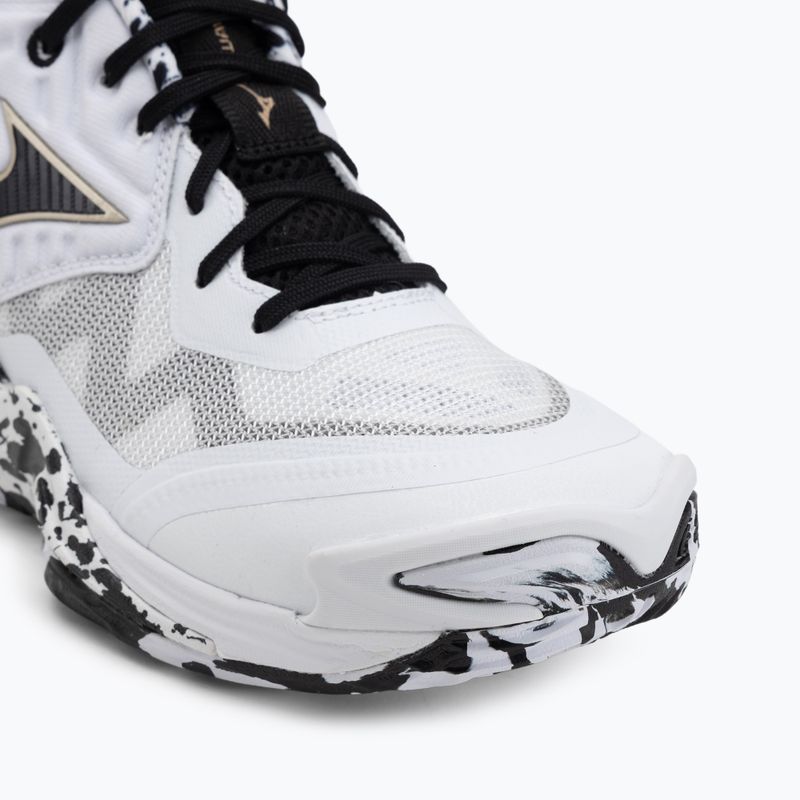 Tinklinio bateliai Mizuno Wave Momentum Elite Mid white/black/gold 7