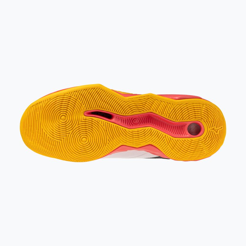 Tinklinio batai Mizuno Wave Momentum Pro white/fiery coral 2/citrus 4
