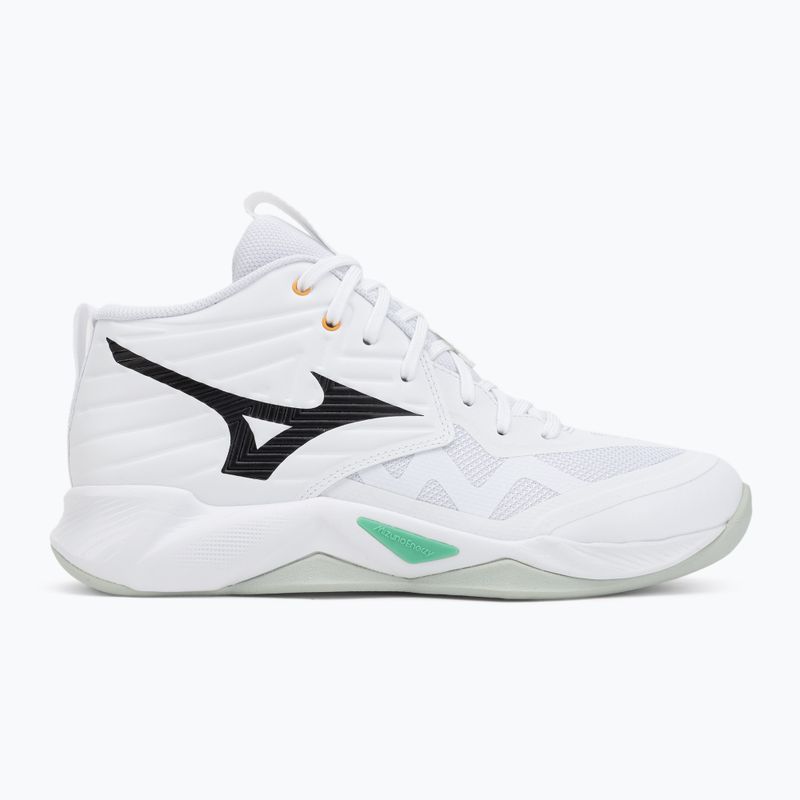 Tinklinio bateliai Mizuno Wave Momentum Pro Mid white/black/frozen emerald 2