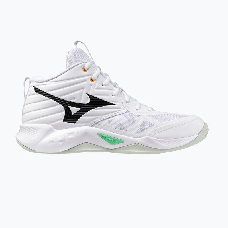 Tinklinio bateliai Mizuno Wave Momentum Pro Mid white/black/frozen emerald 8