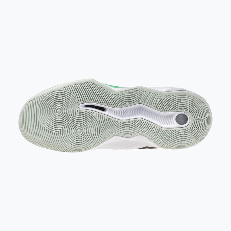 Tinklinio bateliai Mizuno Wave Momentum Pro Mid white/black/frozen emerald 11