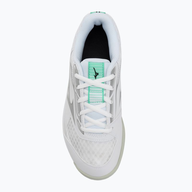 Vaikiški tinklinio batai Mizuno Cyclone Speed 5 white/black/frozen emerald 5