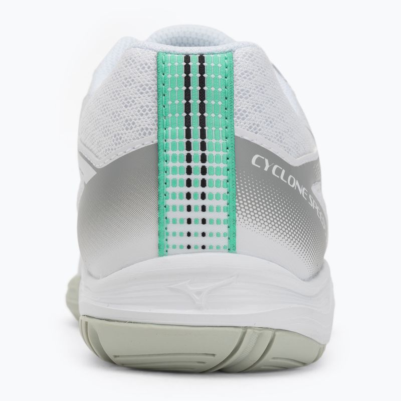 Vaikiški tinklinio batai Mizuno Cyclone Speed 5 white/black/frozen emerald 6