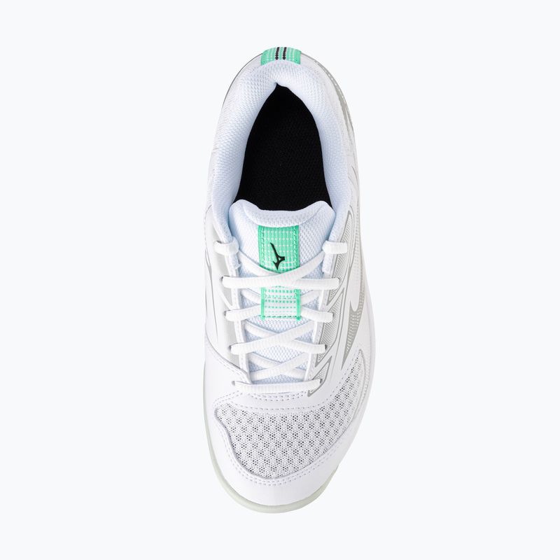Vaikiški tinklinio batai Mizuno Cyclone Speed 5 white/black/frozen emerald 4