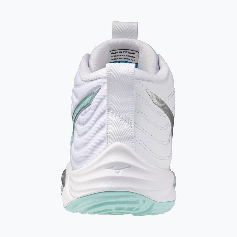 Moteriški tinklinio batai  Mizuno Wave Momentum Elite Mid white/blue tint 3