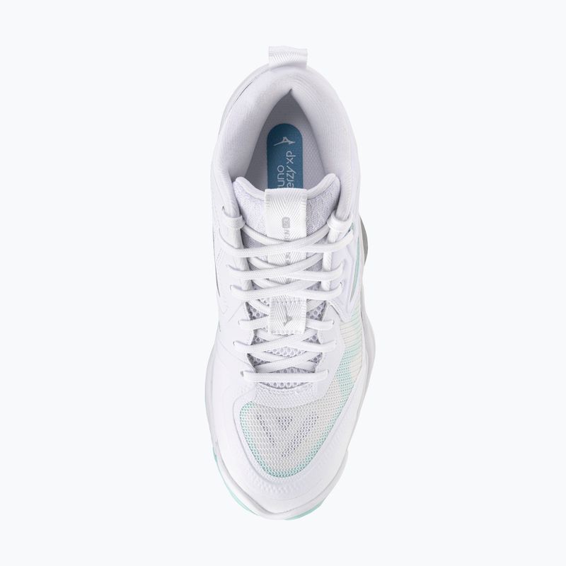 Moteriški tinklinio batai  Mizuno Wave Momentum Elite Mid white/blue tint 5