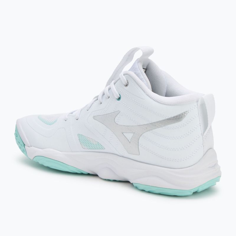 Moteriški tinklinio batai  Mizuno Wave Momentum Elite Mid white/blue tint 3