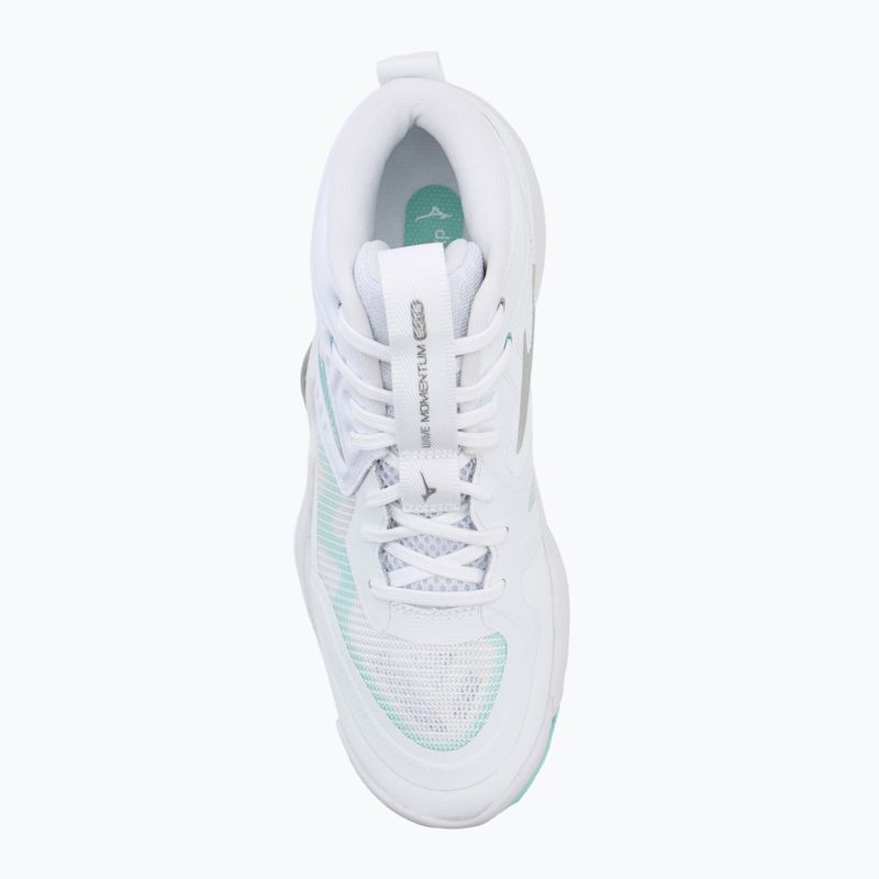 Moteriški tinklinio batai  Mizuno Wave Momentum Elite Mid white/blue tint 5