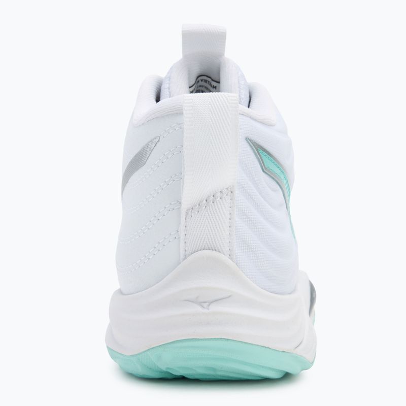 Moteriški tinklinio batai  Mizuno Wave Momentum Elite Mid white/blue tint 6