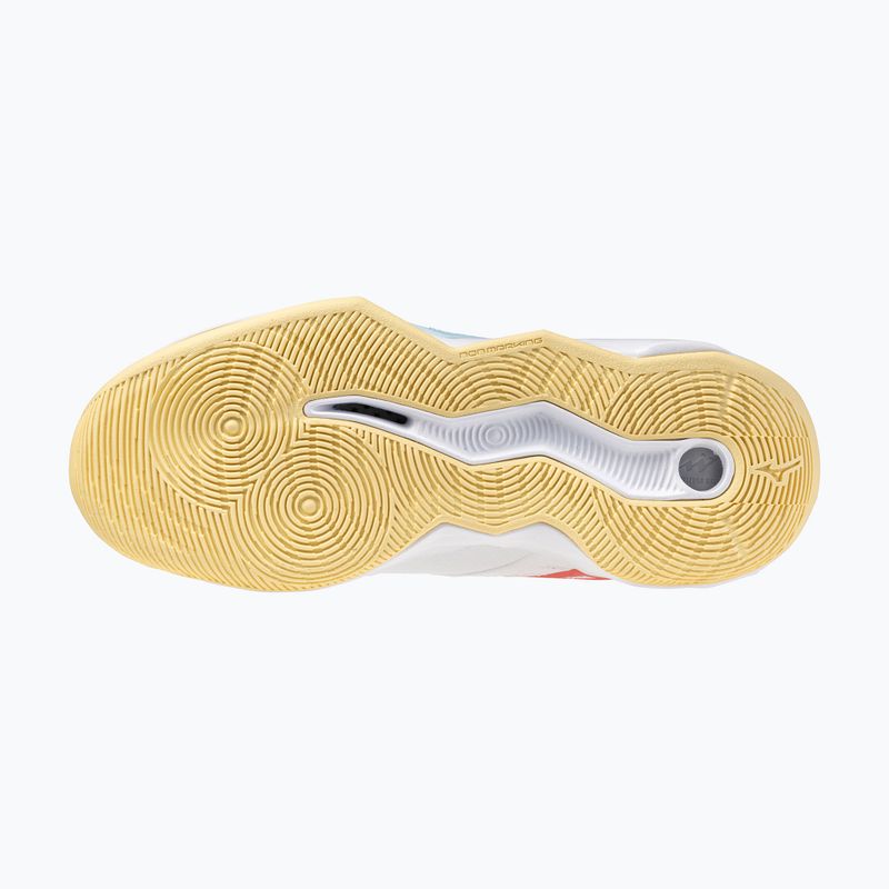 Moteriški tinklinio batai Mizuno Wave Momentum Pro white/calypso coral/pale banan 4