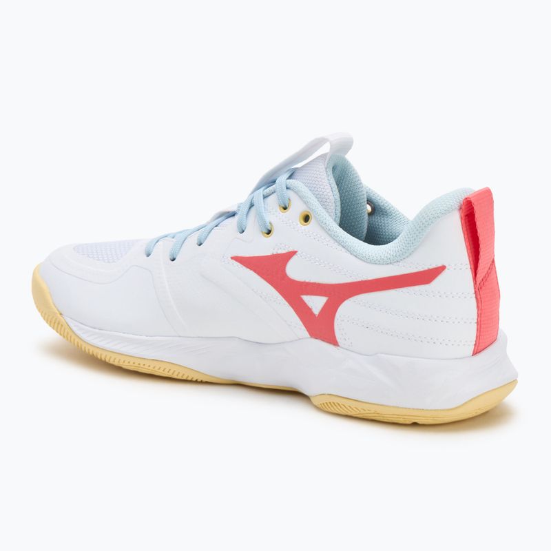 Moteriški tinklinio batai Mizuno Wave Momentum Pro white/calypso coral/pale banan 3