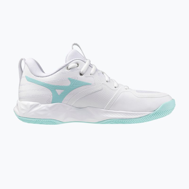 Moteriški tinklinio batai Mizuno Wave Momentum Pro white/blue tint 2