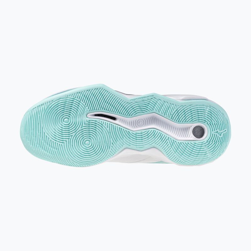 Moteriški tinklinio batai Mizuno Wave Momentum Pro white/blue tint 4