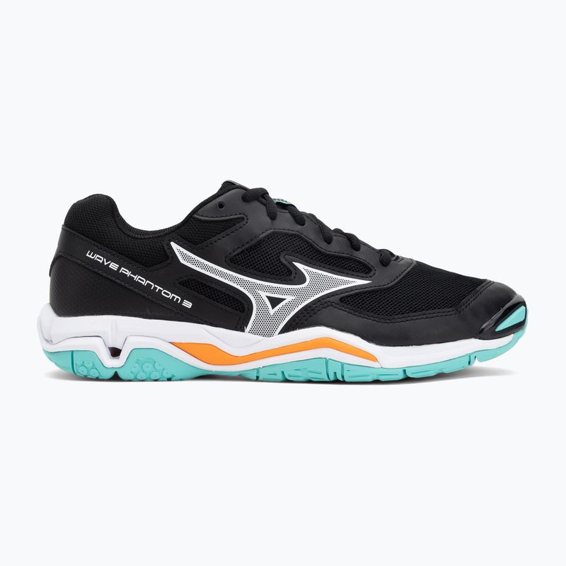 Batai rankiniam Mizuno Wave Phantom 3 black/tangelo/ice green 2