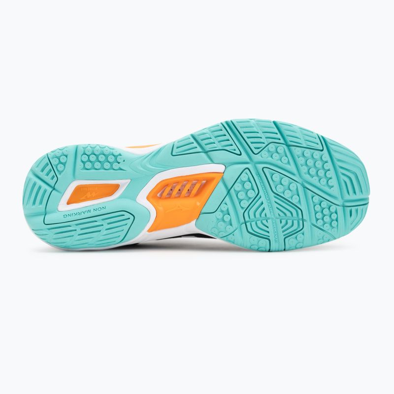 Batai rankiniam Mizuno Wave Stealth 6 black/tangelo/ice green 4