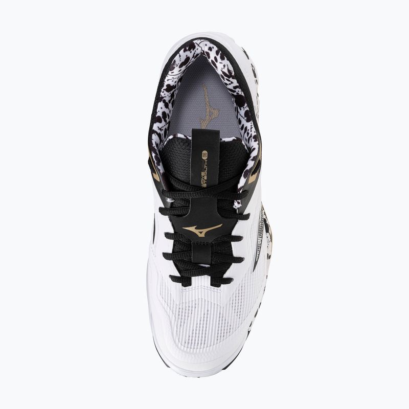 Rankinio bateliai Mizuno Wave Stealth 6 white/black/ge gold 12