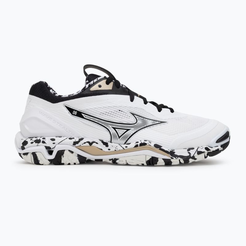 Rankinio bateliai Mizuno Wave Stealth 6 white/black/ge gold 2