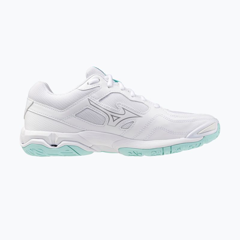 Moteriški batai rankiniam Mizuno Wave Phantom 3 white/blue tint 2