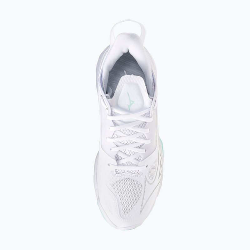 Moteriški batai rankiniam Mizuno Wave Mirage 5 white/blue tint 5