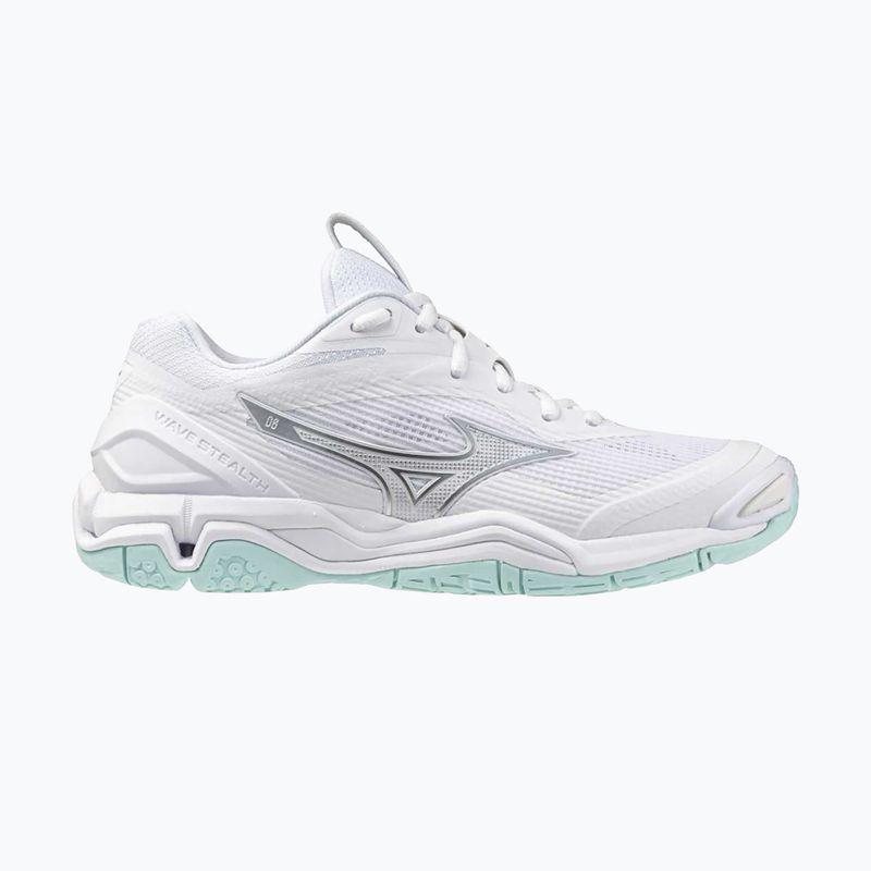 Moteriški batai rankiniam Mizuno Wave Stealth 6 white/blue tint 8
